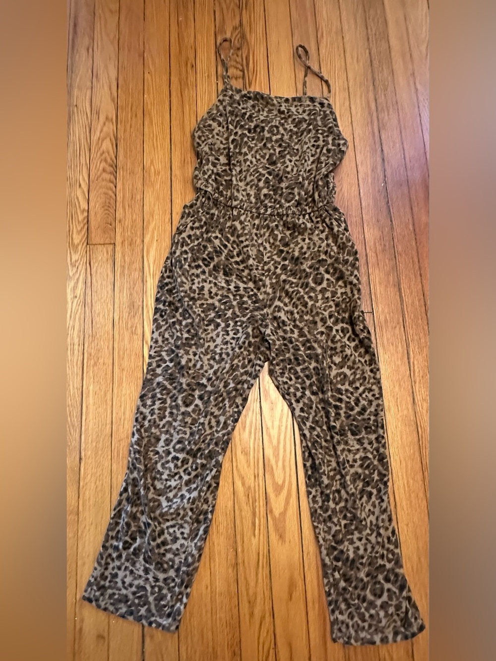 Old Navy Brown Leopard Print Jumpsuit - Picture 4 of 9